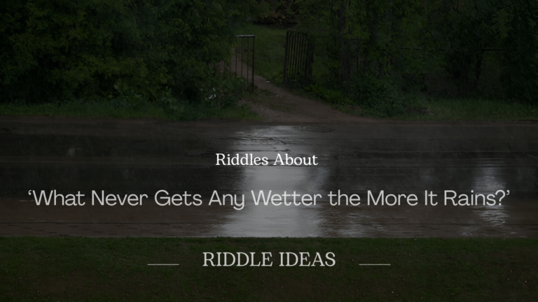 Hardest Riddles in the World with Answers