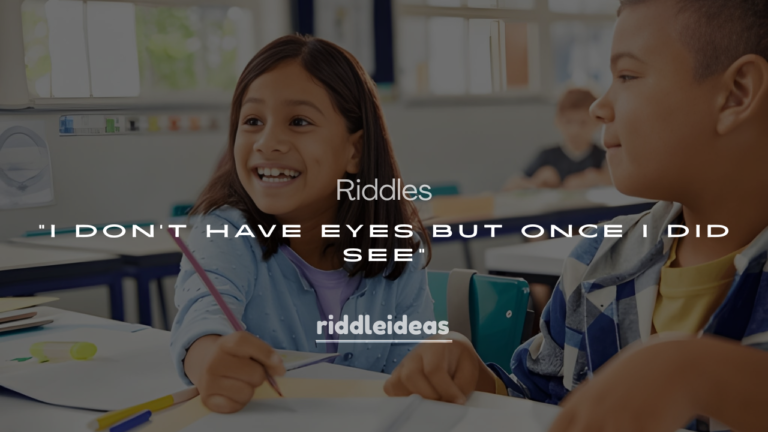 250+ Riddles Inspired by “I Don’t Have Eyes But Once I Did See”